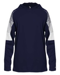 Badger Youth Lineup Hooded Long Sleeve TShirt 2211