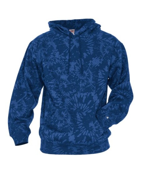 Badger 1275  TieDyed Triblend Hooded Sweatshirt for Casual   Athletic Wear