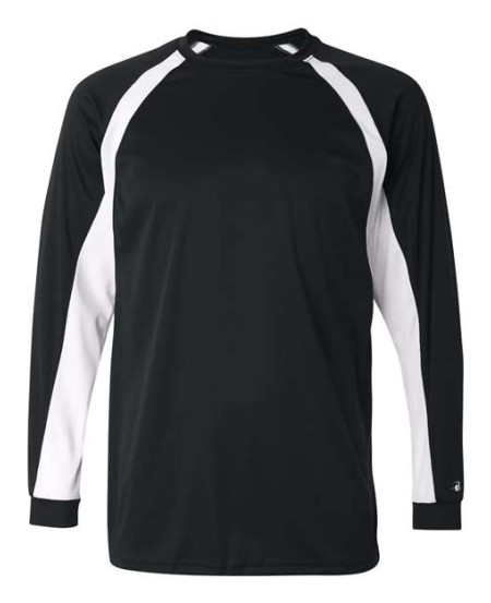 Badger BCore Hook Long Sleeve TShirt 4154 Long Sleeve Hook TShirt for Active Kids