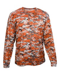 Badger Digital Camo Long Sleeve TShirt 4184 Long Sleeve Digital Camo TShirt for Boys