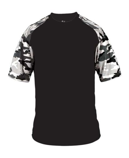 Badger Camo Sport TShirt 4141 Sporty Camo TShirt for Boys