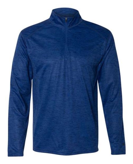 Badger Tonal Blend QuarterZip Pullover 4172 QuarterZip Pullover for Active Wear