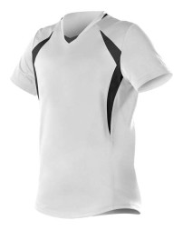 552JG Alleson Athletic Girls  Short Sleeve Fastpitch Jersey   Girls  Fastpitch Jersey for Comfort