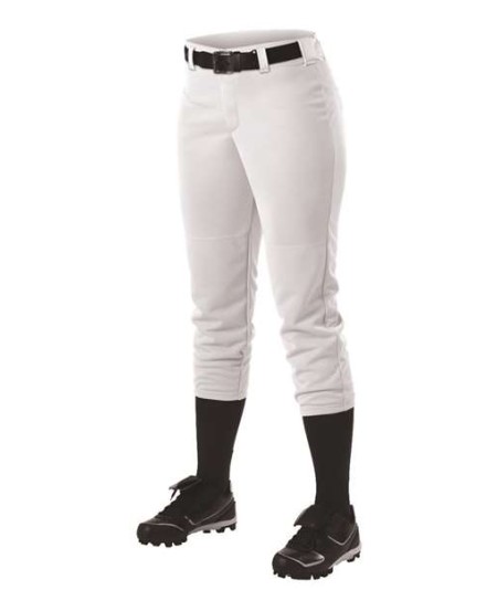 605PBWY Alleson Athletic Girls  Belt Loop Fast Pitch Pants   Girls  Belted Fast Pitch Softball Pants