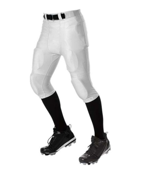 675NF Alleson Athletic No Fly Football Pants with Slotted Waist   Durable Football Pants with Slotted Waist