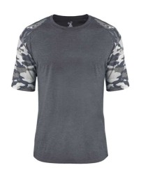 Badger Vintage Camo Sport Triblend TShirt 4970 Vintage Camo Triblend TShirt for Boys