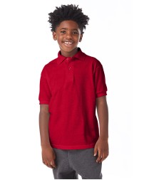 Hanes 054Y Youth EcoSmart Jersey Knit Polo