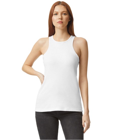 American Apparel 101CVC   Ladies' CVC Racerneck Tank