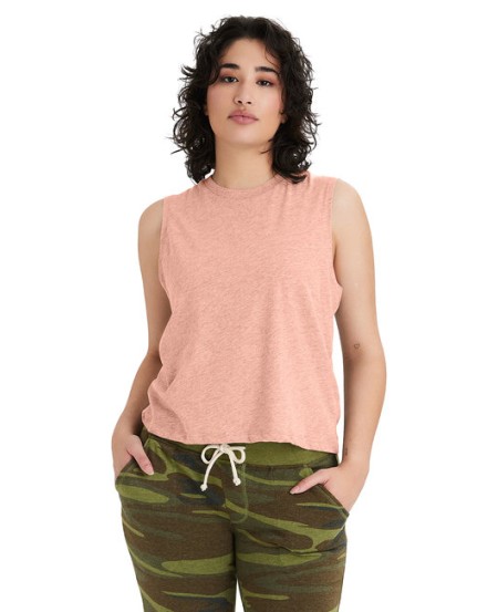 Alternative 1174CV   Ladies' Go-To CVC Cropped Muscle T-Shirt