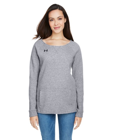 Under Armour 1305784   Ladies' Hustle Fleece Crewneck  Sweatshirt