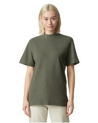 American Apparel 1PQ Unisex Mockneck Pique T-Shirt