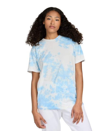 US Blanks 2000CL   Unisex Made in USA Cloud Tie-Dye T-Shirt