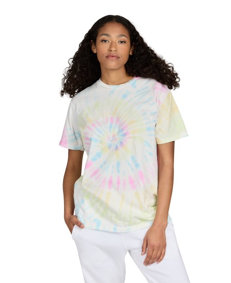 US Blanks 2000SW   Unisex Made in USA Swirl Tie-Dye T-Shirt