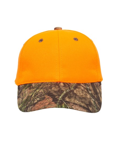 Outdoor Cap 202IS Camo Bill Solid Back Twill Cap