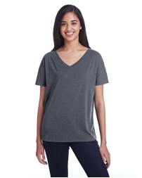 Threadfast Apparel 203FV Ladies' Triblend Fleck Short-Sleeve V-Neck T-Shirt