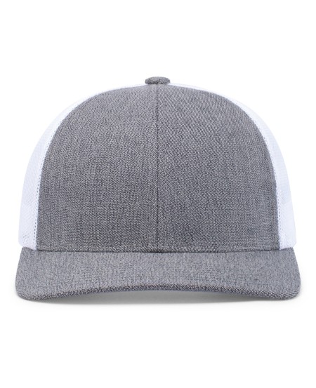 Pacific Headwear 210C Melange Heather Low-Profile Trucker