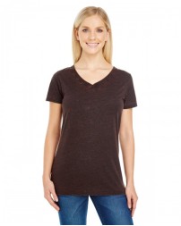 Threadfast Apparel 215B   Ladies' Cross Dye Short-Sleeve V-Neck T-Shirt