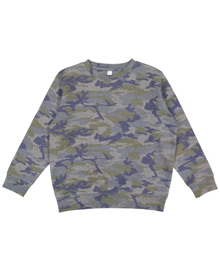 LAT 2225LA   Youth Elevated Fleece Crew