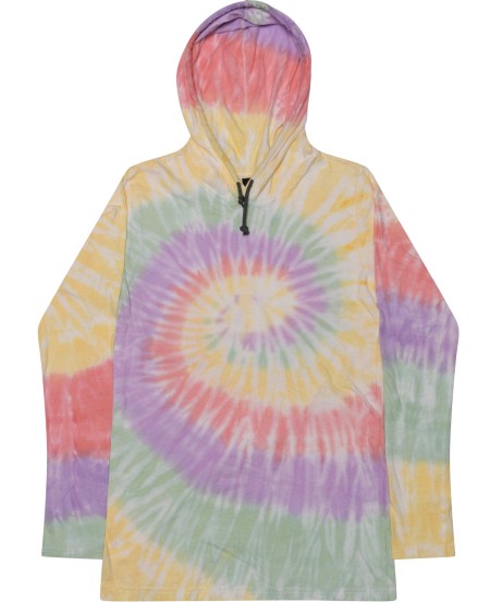 Tie-Dye 2777   Unisex Long Sleeve Hooded T-Shirt