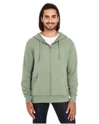 Threadfast Apparel 321Z Unisex Triblend French Terry Full-Zip