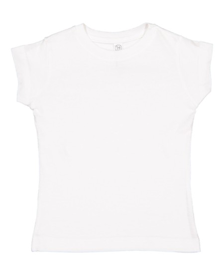 Rabbit Skins 3316 Toddler Girls' Fine Jersey T-Shirt