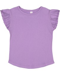 Rabbit Skins 3339 Toddler Flutter Sleeve T-Shirt