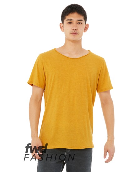 Bella  Canvas 3414C FWD Fashion Unisex Triblend Raw Neck T-Shirt