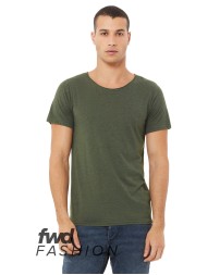 Bella  Canvas 3414C FWD Fashion Unisex Triblend Raw Neck T-Shirt