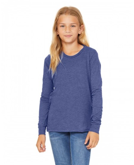 Bella + Canvas 3513Y   Youth Triblend Long-Sleeve T-Shirt