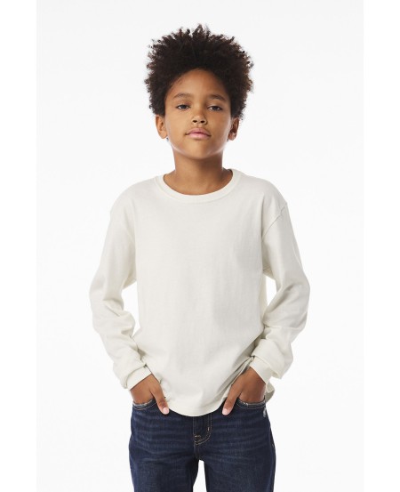 Bella  Canvas 3511Y Youth 6 oz Heavyweight Long Sleeve T-Shirt