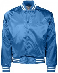 Augusta Sportswear 3610   Unisex Striped Trim Satin Baseball Jacket