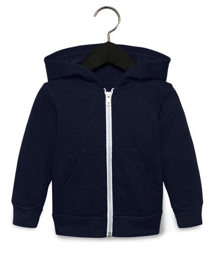 Bella + Canvas 3739T   Toddler Full-Zip Hooded Sweatshirt