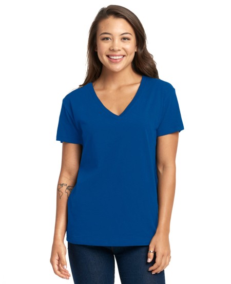 Next Level Apparel 3940 Ladies' Relaxed V-Neck T-Shirt