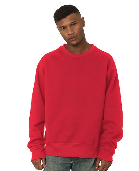 Bayside 4025   Men's Super Heavy Oversized Crewneck Sweatshirt