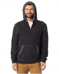 Alternative 43251RT   Adult Quarter Zip Fleece Hooded Sweatshirt