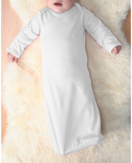 Rabbit Skins 4406   Infant Baby Rib Layette Sleeper