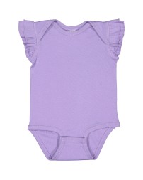 Rabbit Skins 4439 Infant Flutter Sleeve Bodysuit