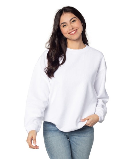 chicka-d 443CK   Ladies' Corded Crew Sweatshirt