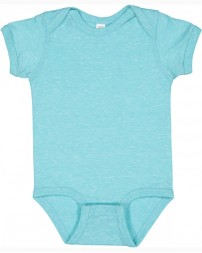 Rabbit Skins 4491   Infant Harborside Melange Jersey Bodysuit