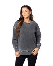 chicka-d 480 Ladies' Burnout Campus Pullover