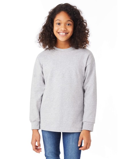 Hanes 5546 Youth Authentic-T Long-Sleeve T-Shirt