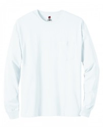 Hanes 5596   Men's Authentic-T Long-Sleeve Pocket T-Shirt