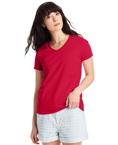 Hanes 5780 Ladies' Essential-T V-Neck T-Shirt