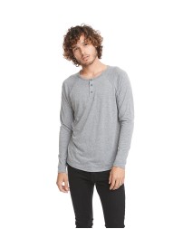 Next Level Apparel 6072 Men's Triblend Long-Sleeve Henley