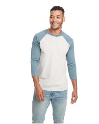 Next Level Apparel 6251 Unisex CVC Three-Quarter Sleeve Raglan Baseball T-Shirt