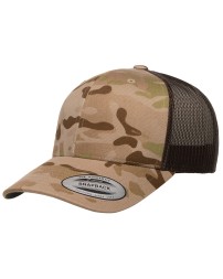 YP Classics 6606MC Retro Trucker Multicam Snapback Cap