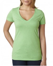 Next Level Apparel 6640   Ladies' CVC Deep V-Neck T-Shirt