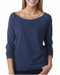 Next Level Apparel 6951   Ladies' French Terry 3/4-Sleeve Raglan