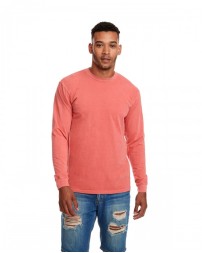 Next Level Apparel 7451   Adult Inspired Dye Long-Sleeve Crew with Pocket