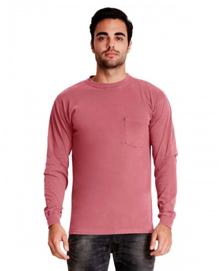 Next Level Apparel 7451   Adult Inspired Dye Long-Sleeve Crew with Pocket